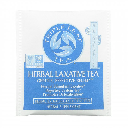 Triple Leaf Tea, слабительное на основе трав, 20 чайных пакетиков по 36 г (1,27 унции)