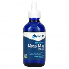 Trace Minerals ®, Mega-Mag с низким содержанием натрия, 400 мг, 118 мл (4 жидк. унции)