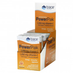Trace Minerals ®, PowerPak,электролит для повышения выносливости, со вкусом апельсина, 30 пакетиков по 4,8 г (0,17 унции)