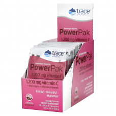 Trace Minerals ®, электролит для повышения выносливости, PowerPak, со вкусом клюквы, 30 пакетиков по 5,3 г (0,19 унции)