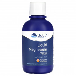 Trace Minerals ®, Жидкий магний, мандарин, 300 мг, 473 мл (16 жидк. Унций)