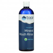 Trace Minerals ®, минеральный ополаскиватель для полости рта ConcenTrace, мята, 473 мл (16 жидк. унций)