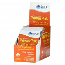 Trace Minerals ®, электролит для повышения выносливости, PowerPak, со вкусом мандарина, 30 пакетиков по 5 г (0,18 унции)