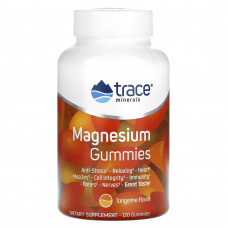 Trace Minerals ®, Жевательные мармеладки с магнием, мандарин, 120 жевательных таблеток