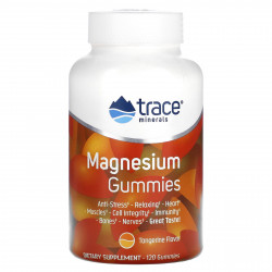 Trace Minerals ®, Жевательные мармеладки с магнием, мандарин, 120 жевательных таблеток