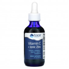 Trace Minerals ®, витамин C + ионный цинк, 59 мл (2 жидк. унции)