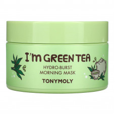 Tony Moly, I'm Green Tea, утренняя маска для лица Hydro-Burst, 100 г (3,52 унции)