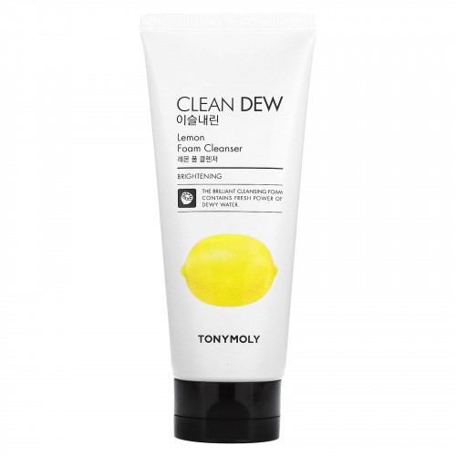 Tony Moly, Clean Dew, очищающая пенка с лимоном, 180 мл