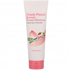 Tony Moly, Sweet Foam, очищающая пенка, персиковый пунш, 150 мл (5,07 жидк. Унции)