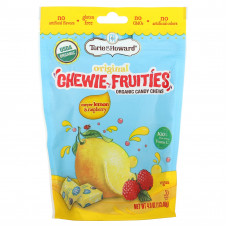 Torie & Howard, Original Chewie Fruities, органические жевательные конфеты, лимон Мейера и малина, 113,40 г (4 унции)