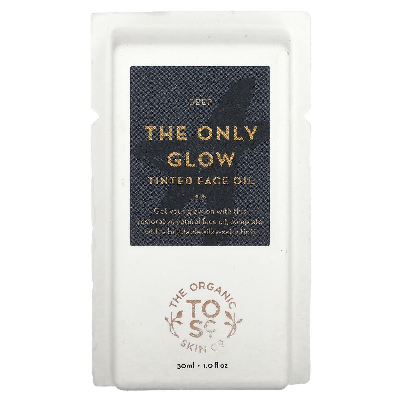 The Organic Skin Co., The Only Glow, тонирующее масло для лица, глубокий, 1 фл. (30 мл)