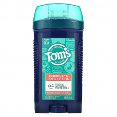 Tom's of Maine, Дезодорант для комплексной защиты, без алюминия, сандаловое дерево и ваниль, 64 г (2,6 унции)