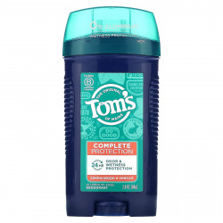 Tom's of Maine, Дезодорант для комплексной защиты, без алюминия, сандаловое дерево и ваниль, 64 г (2,6 унции)