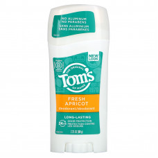 Tom's of Maine, Дезодорант длительного действия, свежий абрикос, 64 г (2,25 унции)