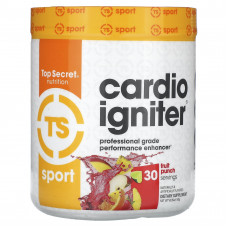 Top Secret Nutrition, Sport, Cardio Igniter, средство для повышения производительности профессионального уровня, фруктовый пунш, 180 г (6,35 унции)