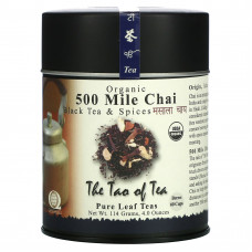 The Tao of Tea, 500 Mile Chai, органический черный чай со специями, 4,0 унции (115 г)