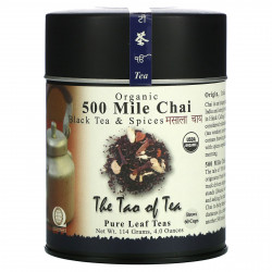 The Tao of Tea, 500 Mile Chai, органический черный чай со специями, 4,0 унции (115 г)