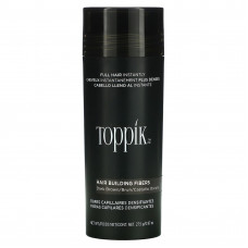 Toppik, Hair Building Fibers, загуститель для волос, оттенок темно-коричневый, 27,5 г (0,97 унции)