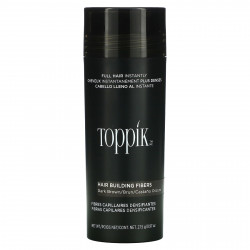 Toppik, Hair Building Fibers, загуститель для волос, оттенок темно-коричневый, 27,5 г (0,97 унции)