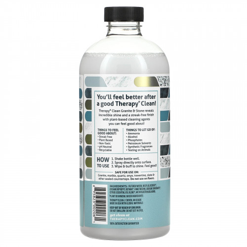 Therapy Clean, Granite & Stone, очищающее средство и полироль с эфирным маслом лимона, 473 мл (16 жидк. унций)