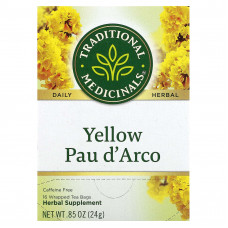 Traditional Medicinals, Yellow Pau d 'Arco, без кофеина, 16 чайных пакетиков, 24 г (0,85 унции)