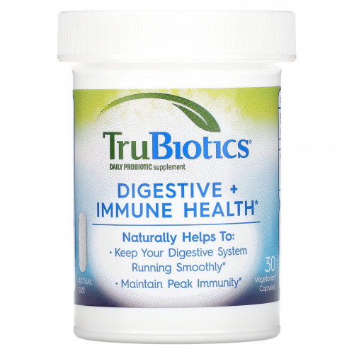 TruBiotics, Здоровье пищеварительной системы и иммунитета, 30 вегетарианских капсул