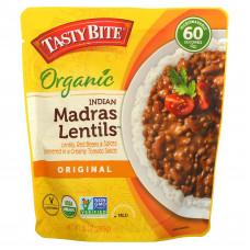 Tasty Bite, Органическая индийская чечевица Мадраса, оригинальная, мягкая, 285 г (10 унций)