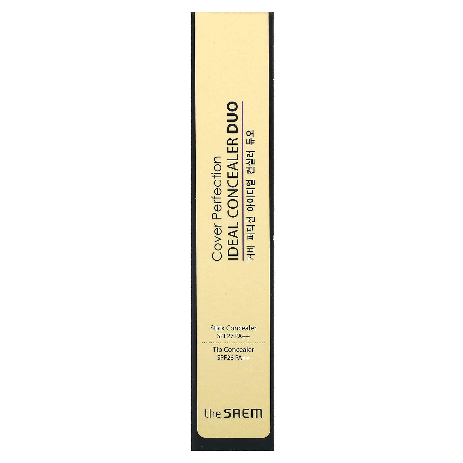 The Saem, Cover Perfection, Ideal Concealer Duo, 01 прозрачный бежевый, 1 шт.