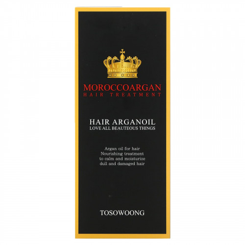 Tosowoong, Масло для волос Morocco Argan, 100 мл