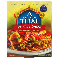 A Taste Of Thai, Пад тайский соус, 100 мл (3,25 жидк. Унции)