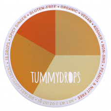Tummydrops, Пряный имбирь, 18 капель, 57 г (2 унции)