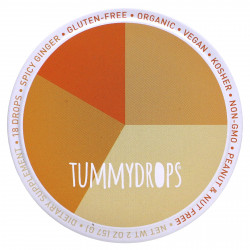 Tummydrops, Пряный имбирь, 18 капель, 57 г (2 унции)