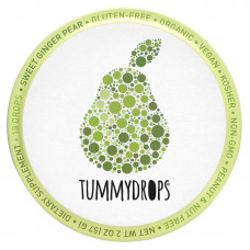 Tummydrops, Сладкая имбирная груша, 18 капель, 57 г (2 унции)