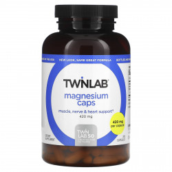 Twinlab, Магний в капсулах, 420 мг, 200 капсул