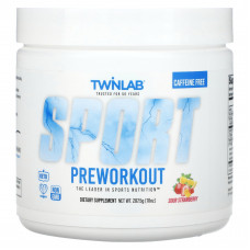 Twinlab, Sport Preworkout, без кофеина, с кислинкой, 287,5 г (10 унций)