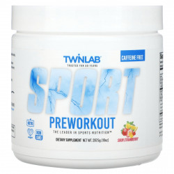 Twinlab, Sport Preworkout, без кофеина, с кислинкой, 287,5 г (10 унций)