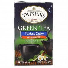 Twinings, Nightly Calm, зеленый чай без кофеина, полученный природным способом, 20 пакетиков, 40 г (1,41 унции)