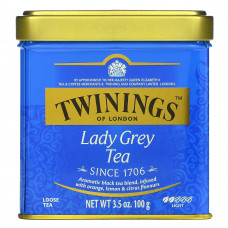 Twinings, Lady Grey, листовой чай, 100 г (3,5 унции)