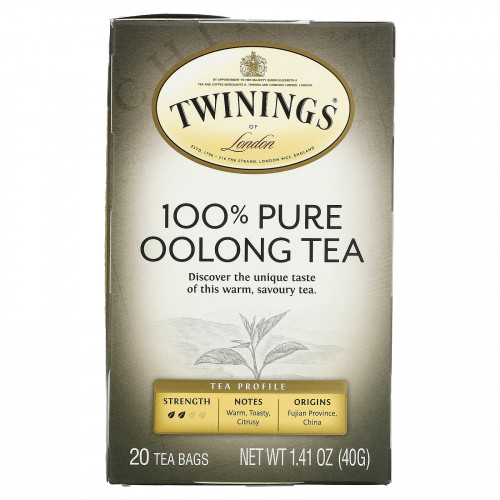 Twinings, Origins, китайский чай Улун, 20 чайных пакетиков, 1,41 унции (40 г)