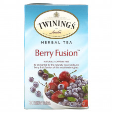 Twinings, Berry Fusion, травяной чай, без кофеина, 20 чайных пакетиков, 40 г (1,41 унции)