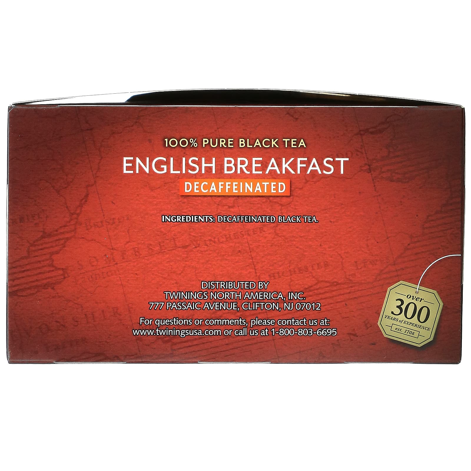 Twinings, English Breakfast, черный чай без кофеина, 50 чайных пакетиков, 100 г (3,53 унции)