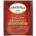 Twinings, English Breakfast, черный чай без кофеина, 50 чайных пакетиков, 100 г (3,53 унции)