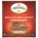 Twinings, English Breakfast, черный чай без кофеина, 50 чайных пакетиков, 100 г (3,53 унции)