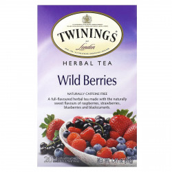 Twinings, травяной чай, дикие ягоды, без кофеина, 20 чайных пакетиков, 40 г (1,41 унции)
