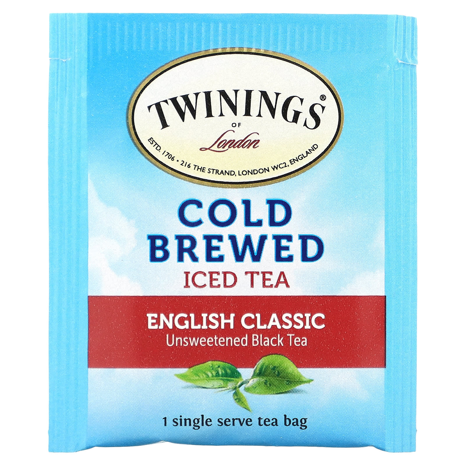 Twinings, Холодный чай , английский классический 20 чайных пакетиков, 1.41 унции (40 г)