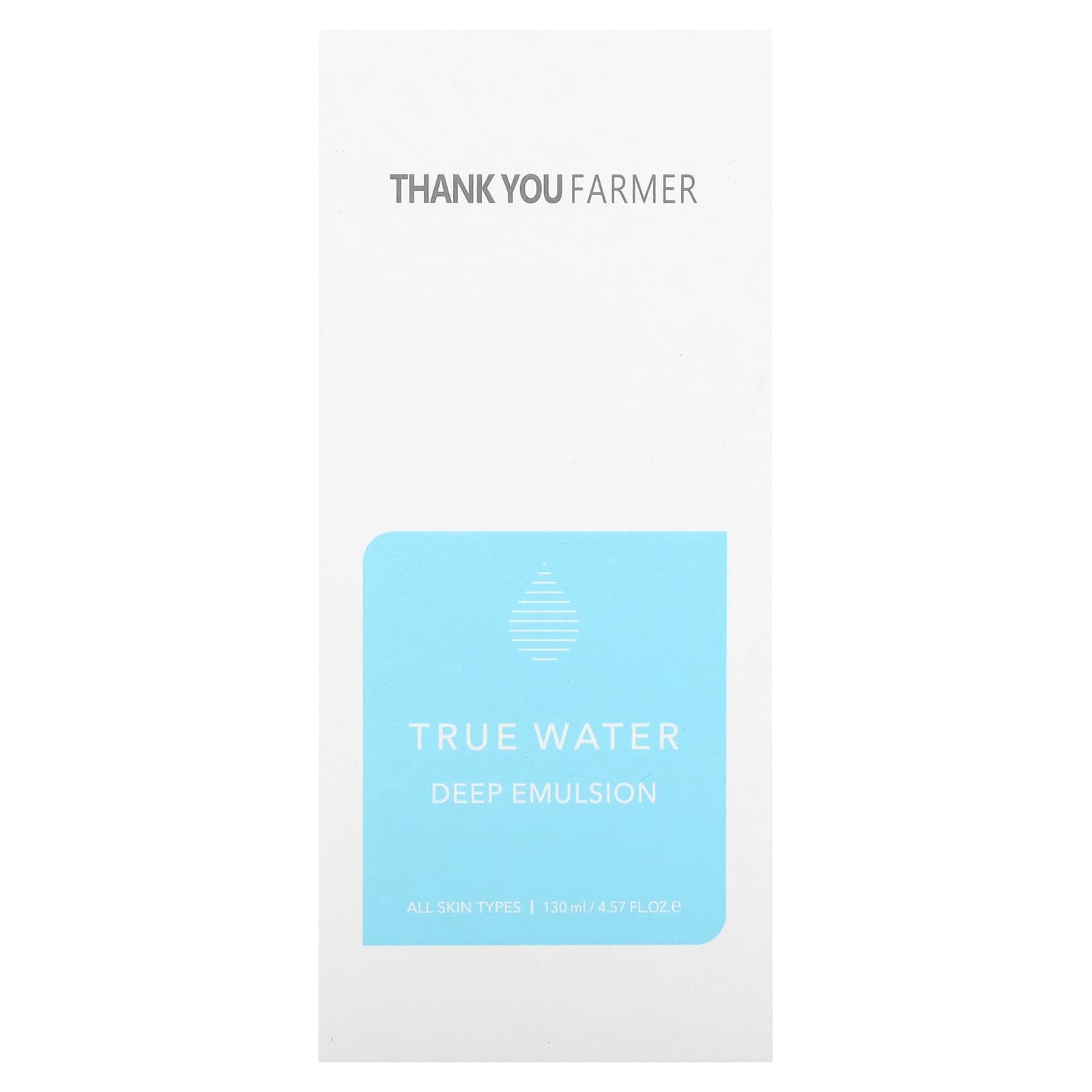 Thank You Farmer, True Water, эмульсия глубокого действия, 130 мл (4,57 жидк. унции)