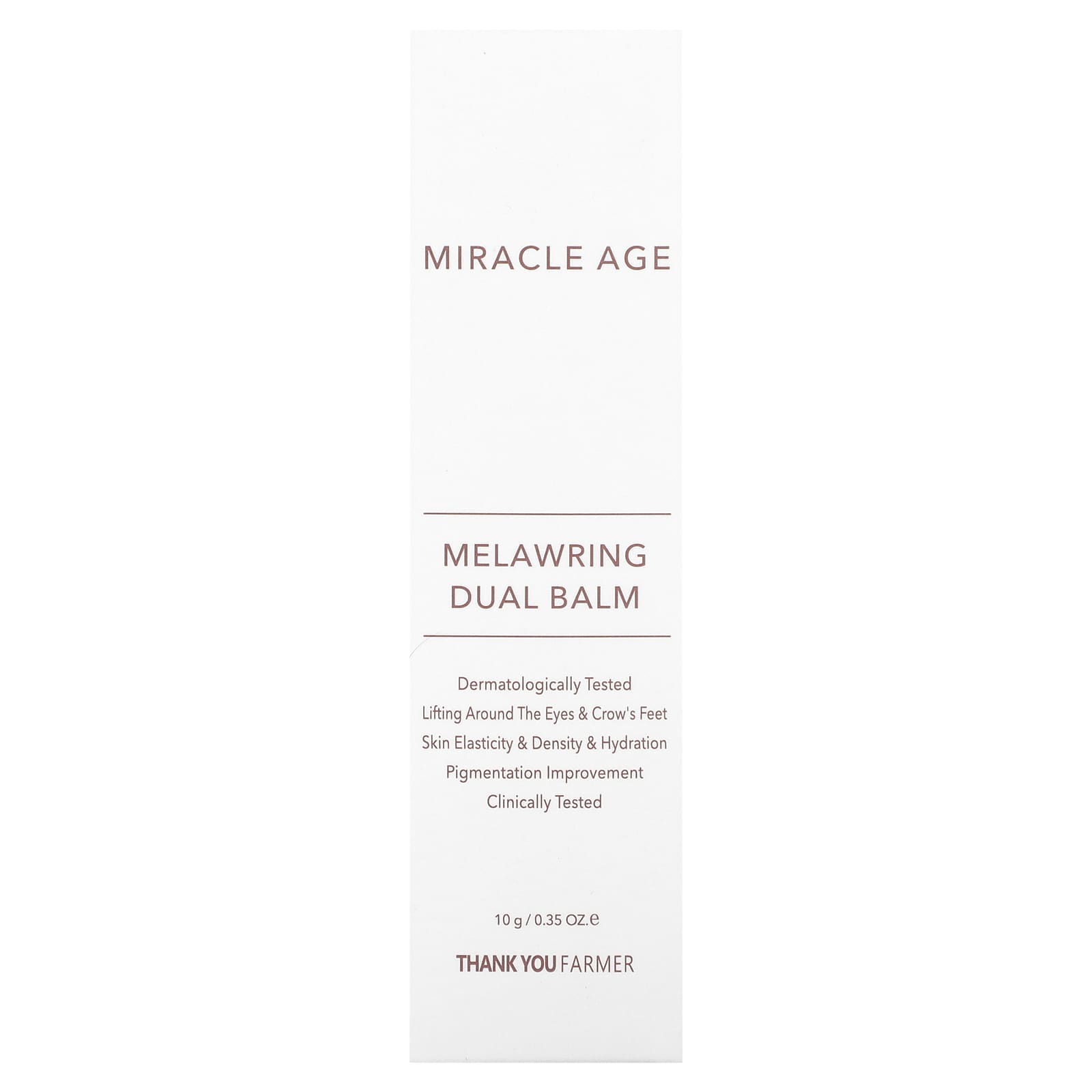 Thank You Farmer, Miracle Age, Melawring, бальзам двойного действия, 10 г (0,35 унции)