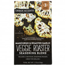 Urban Accents, Смесь приправ Veggie Roaster, манчего и жареный чеснок, 50 г (1,75 унции)