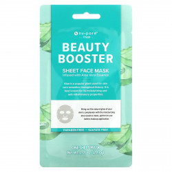 Nu-Pore, Beauty Booster, тканевая маска для лица с алоэ вера, 1 шт., 29,7 г (1,05 унции)