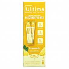 Ultima Replenisher, Электролит в порошке, Лимонад, 10 пакетов, 0,12 унции (3,5 г) каждый